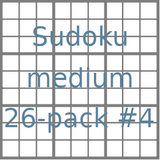 Sudoku 9x9 medium puzzles 26-pack no.4