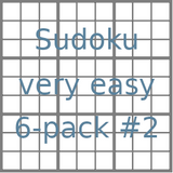 Sudoku 9x9 very easy puzzles 6-pack no.2