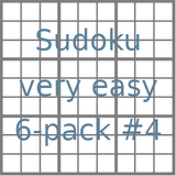Sudoku 9x9 very easy puzzles 6-pack no.4