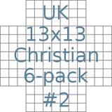 British 13x13 Christian puzzles 6-pack no.2