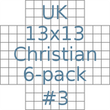 British 13x13 Christian puzzles 6-pack no.3