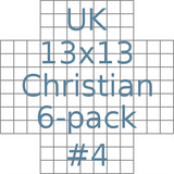British 13x13 Christian puzzles 6-pack no.4