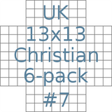 British 13x13 Christian puzzles 6-pack no.7