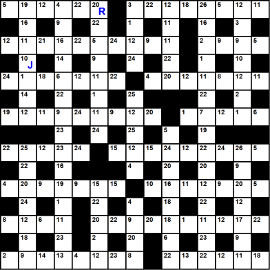 British 15x15 codeword puzzle no.326
