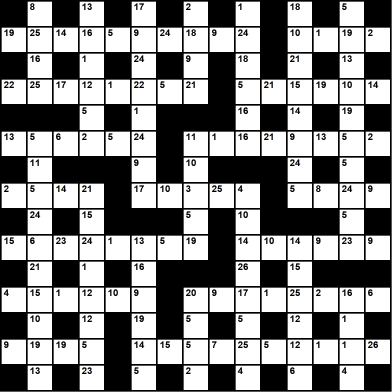 British 15x15 codeword puzzle no.335