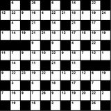 British 11x11 codeword puzzle no.304