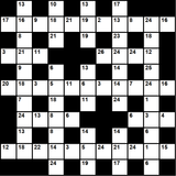 British 11x11 codeword puzzle no.313