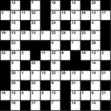British 11x11 codeword puzzle no.314
