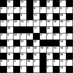 British 11x11 codeword puzzle no.317