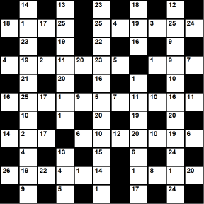 British 11x11 codeword puzzle no.318