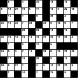 British 11x11 codeword puzzle no.322