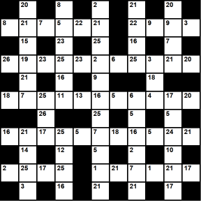 British 11x11 codeword puzzle no.324