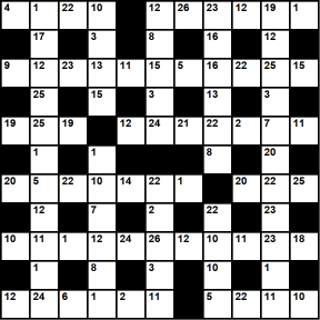 British 11x11 codeword puzzle no.327