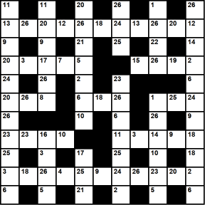 British 11x11 codeword puzzle no.329