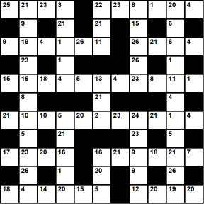 British 11x11 codeword puzzle no.330