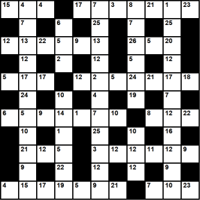 British 11x11 codeword puzzle no.333