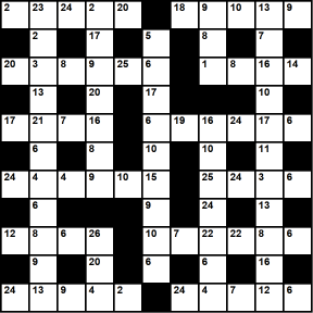 British 11x11 codeword puzzle no.334