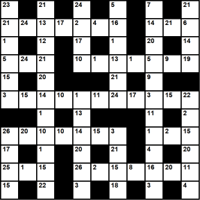 British 11x11 codeword puzzle no.335