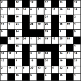 British 11x11 codeword puzzle no.337