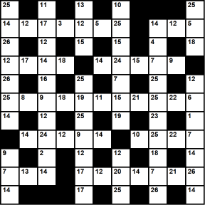 British 11x11 codeword puzzle no.338