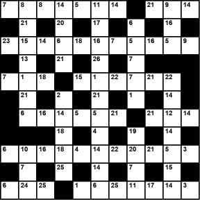 British 11x11 codeword puzzle no.339