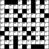British 11x11 codeword puzzle no.340
