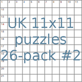British 11x11 puzzles 26-pack no.2