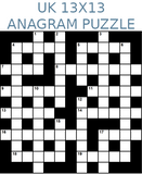 British 13x13 anagram crossword puzzle no.302