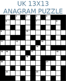 British 13x13 anagram crossword puzzle no.303