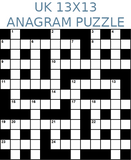 British 13x13 anagram crossword puzzle no.306