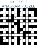 British 13x13 anagram crossword puzzle no.308