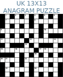British 13x13 anagram crossword puzzle no.312