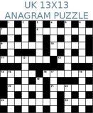 British 13x13 anagram crossword puzzle no.313