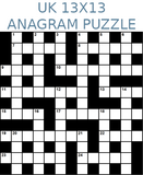 British 13x13 anagram crossword puzzle no.314