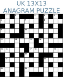 British 13x13 anagram crossword puzzle no.319