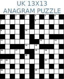 British 13x13 anagram crossword puzzle no.324