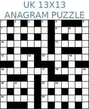 British 13x13 anagram crossword puzzle no.326