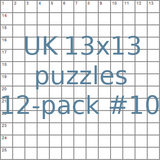 British 13x13 puzzles 12-pack no.10
