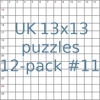 British 13x13 puzzles 12-pack no.11