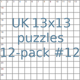 British 13x13 puzzles 12-pack no.12
