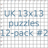 British 13x13 puzzles 12-pack no.2