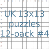 British 13x13 puzzles 12-pack no.4