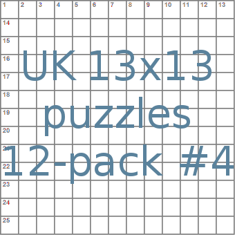 British 13x13 puzzles 12-pack no.4