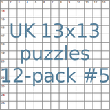 British 13x13 puzzles 12-pack no.5
