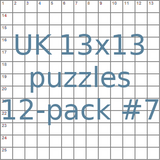 British 13x13 puzzles 12-pack no.7
