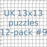 British 13x13 puzzles 12-pack no.9