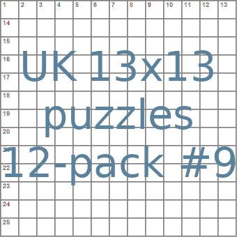 British 13x13 puzzles 12-pack no.9