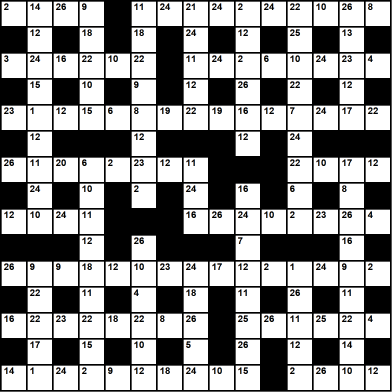 British 15x15 codeword puzzle no.303