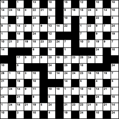 British 15x15 codeword puzzle no.304