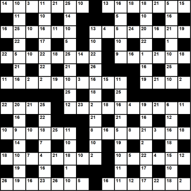British 15x15 codeword puzzle no.307